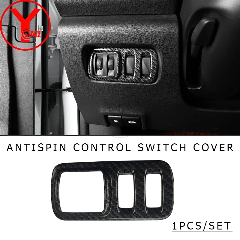 ABS карбоновый дверной подлокотник для автомобилей переключатель крышки для Renault Kadjar Dynamique автомобильные аксессуары внутренние части YCSUNZ - Цвет: switch cover
