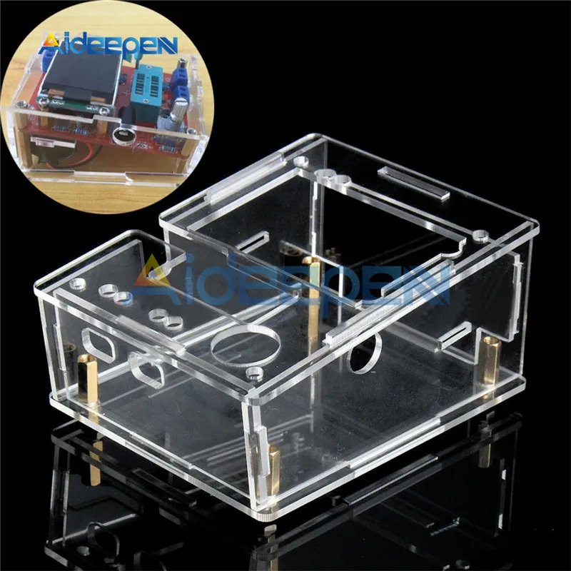 GM328A GM328B Transistor Tester LCR Diode Capacitance ESR Voltage Frequency Meter PWM DIY Kit with Case 6