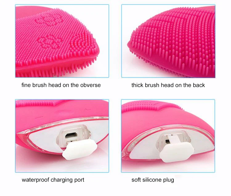 EveryLady silicone vibrating facial cleaning massager