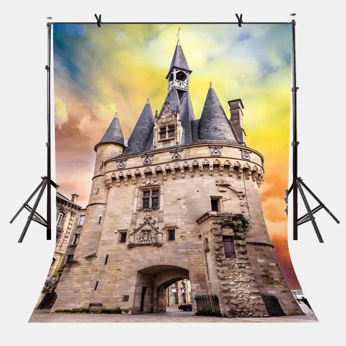 

150x220cm Backdrop European Ancient Architecture Photography Background Studio Props