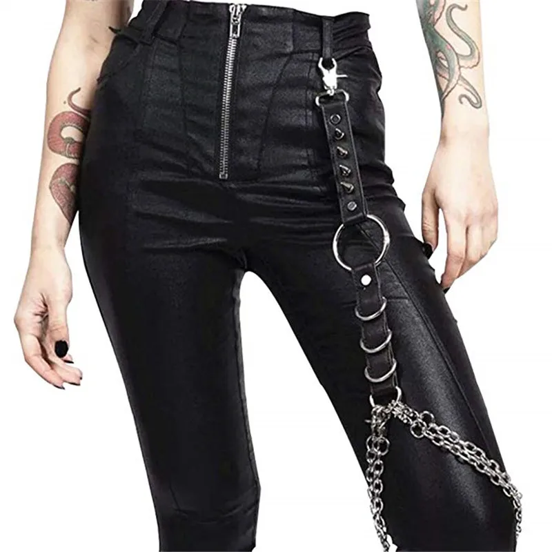 Cetiri Leather Thigh Leg Garters Belt Harness Punk Body