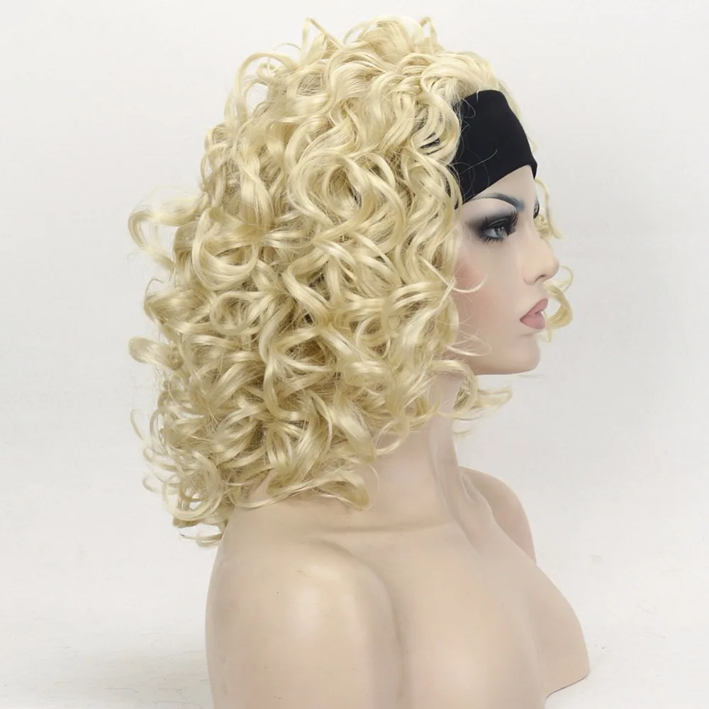 5955 613# SYNTHETIC FULL WIG W HEADBAND blonde curly wig (4)