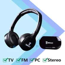 Bingle B616 Беспроводной FM радио гарнитура многофункциональный стерео микрофон FM с микрофоном для телефона из поликарбоната с наушники Беспроводной наушники для ТВ
