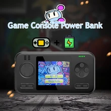 Новинка 2 в 1 портативная игровая консоль и банк питания 8000 мАч портативное зарядное устройство Ретро игровая консоль Bulit-IN 416 игр