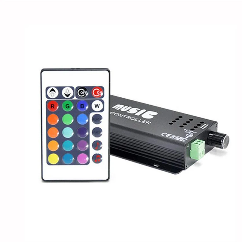 Iron Shell Infrared Remote Control Music Controller LED RGB Intelligent