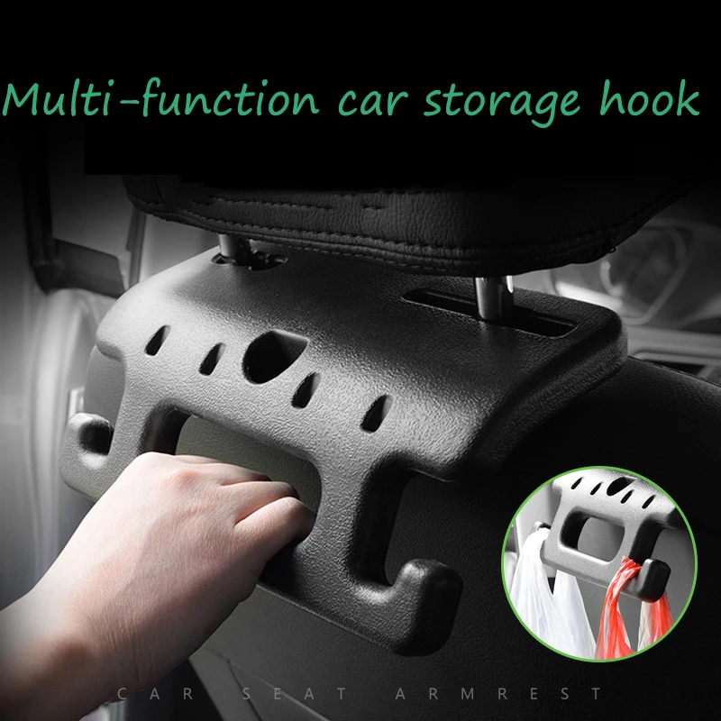 

Car Organizer Car Seat Back Double Storage Hook Multi-function Hook Multi-purpose Chair Back Double Hook Car Seat Organizer
