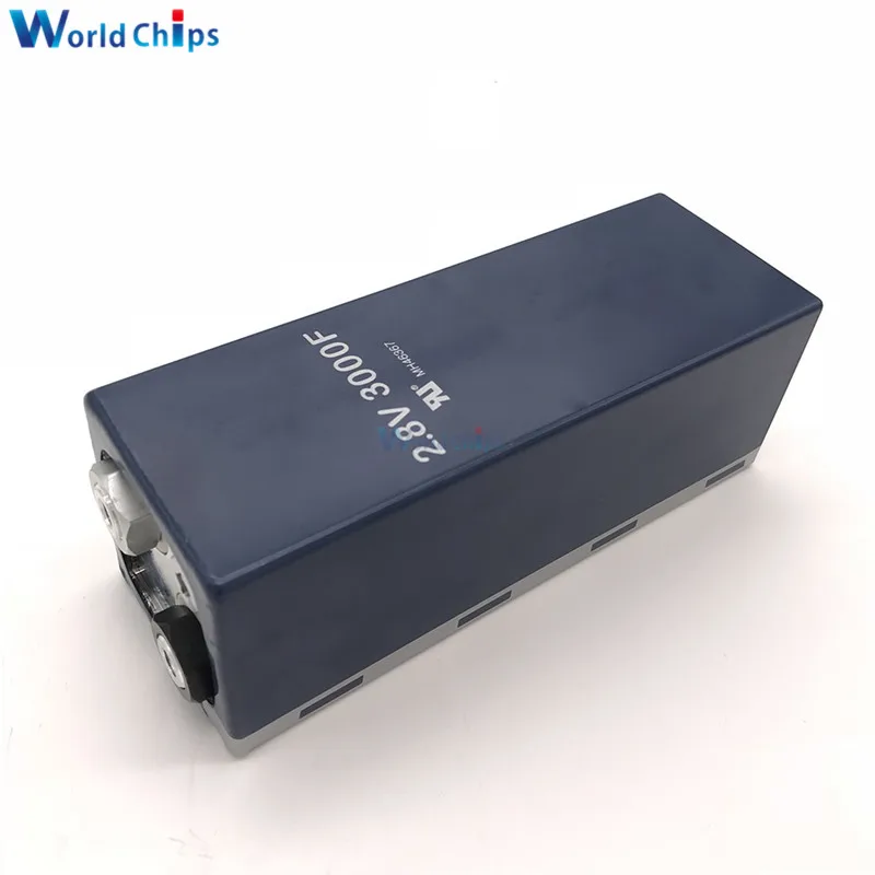 

Super Capacitor 2.8V 3000F 158*51mm Low ESR High Frequency Super Farad Capacitor 2.8V3000F for Car Vehicle Auto Power Supply