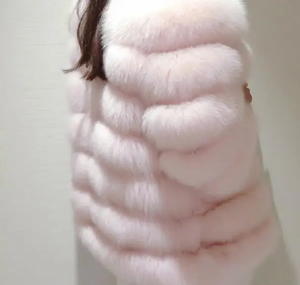 Шуба Новая женская зимняя шуба с капюшоном искусственная модная качественная шуба из искусственного меха норки Женская Шуба Длинная Густая шуба - Цвет: pink