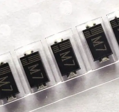 Оригинальные 100 шт. 1N4007 IN4007 DO 214AC 1A 1000V|Запасные части| |