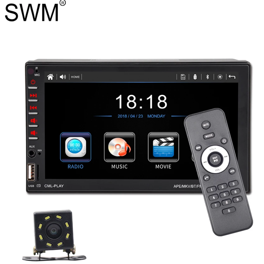 

SWM 7" 2 Din Car Radio Stereo Auto Multimedia Player D-BUS Mirror Link Bluetooth Handsfree Autoradio Audio Radio Coche 2din FM