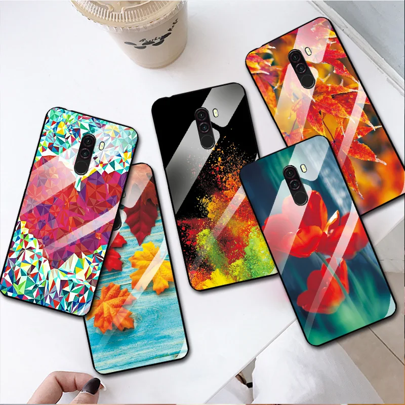 Стеклянный чехол для Xiaomi 9 Redmi Note 7 6 4X5 Pro Pocophone F1 Mi8 Lite Case ударопрочный из