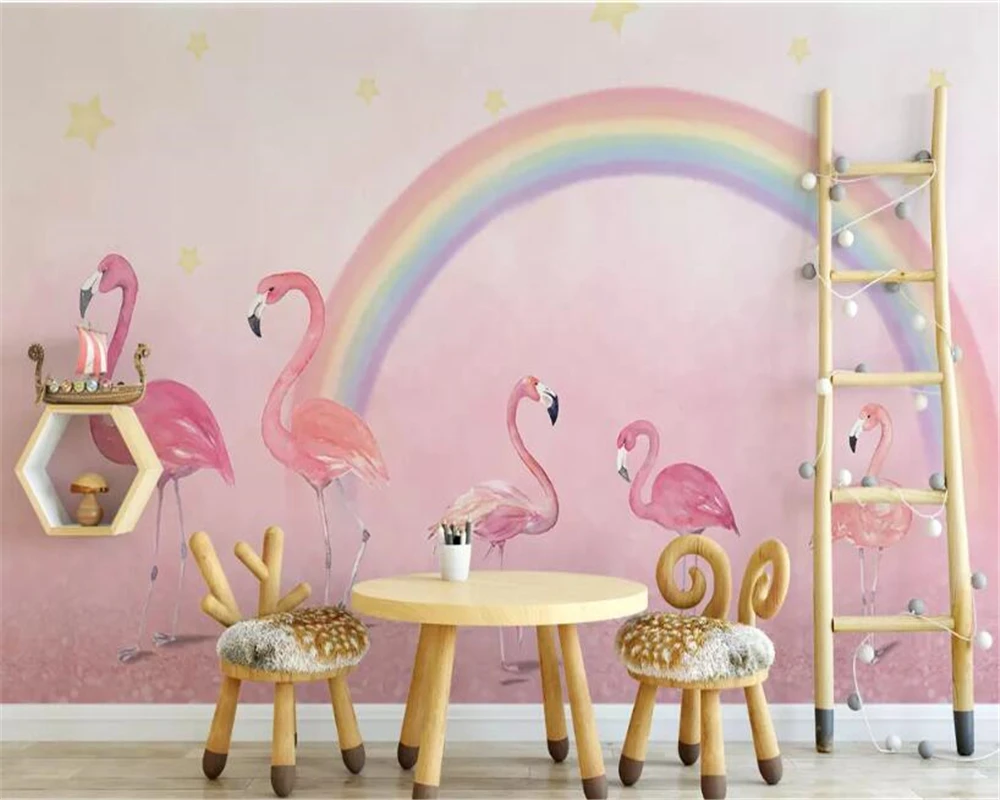 beibehang Custom fashion stereo wallpaper tropical plant parrot