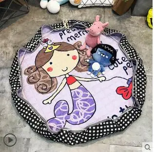 Cartoon pattern mat circle design for children bedroom colorful picnic | Дом и сад