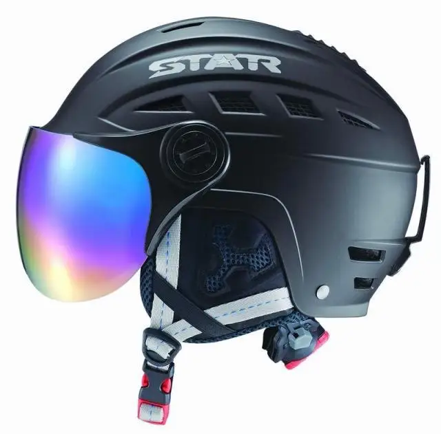 

Free Shipping New brand Ski Helmet With ABS Shell Snowboard Protection Snowboardig Skiing helmet With Mirror For men women