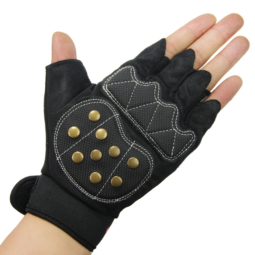 

free shipping roller skates gloves hands protective half-fingered