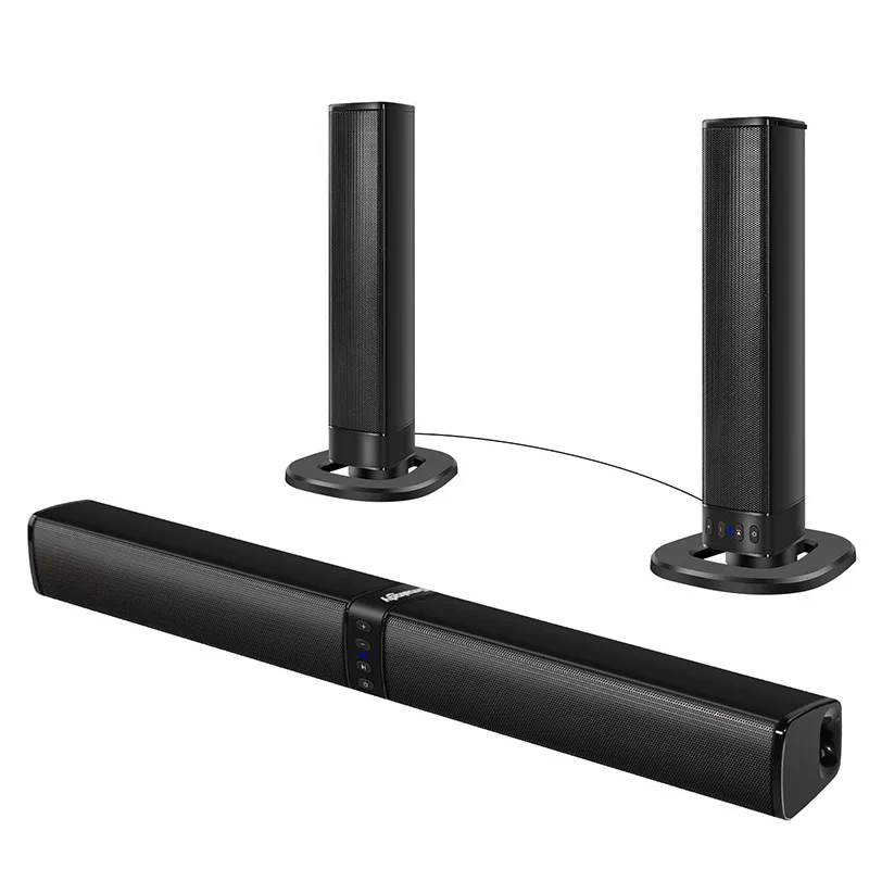 

Sound Bar, Bluetooth Separable Wired and Wireless Sound System for TV, PC, Tablet, Smart Phone, Home Theater 20W TV Speaker