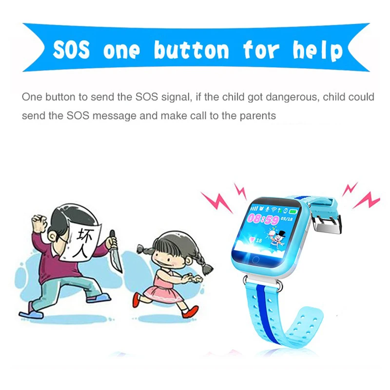 Q100 gps smart watch для детей с Wi Fi сенсорный сим карты Q750 SOS устройство определения