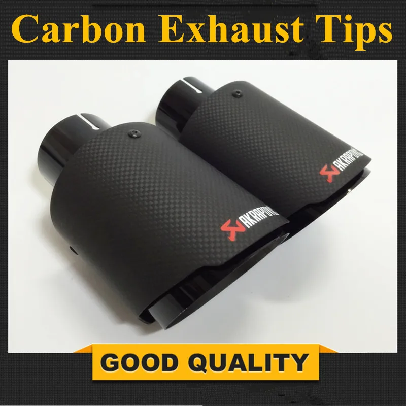 

Inlet 2.5" Outlet 3.5" Stainless car glossy Carbon Fiber Car Exhaust Tip tailpipe car-styling exhaust car muffler tip Akrapovic