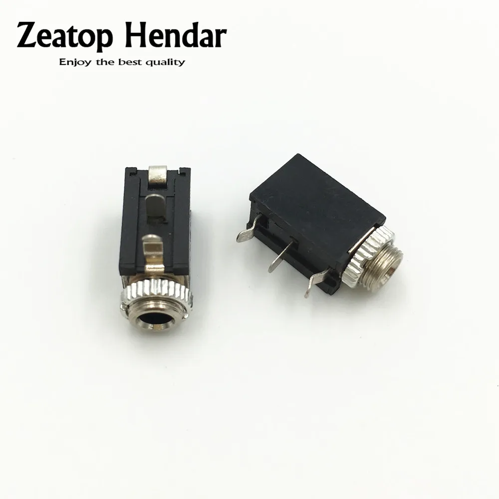 10PCS 1//8/" 3.5mm Stereo Socket Jack Headphones With nut PCB Panel Mount Chassis
