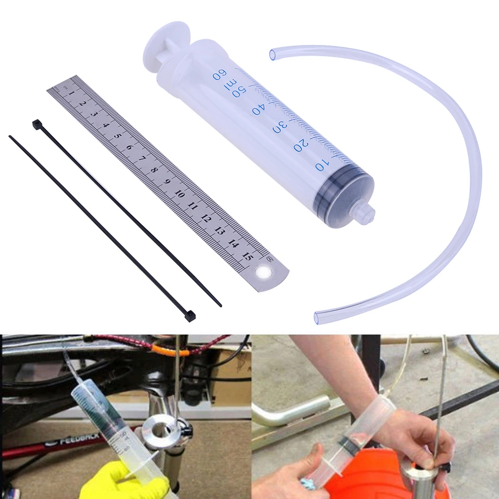 

Fork Oil Tool Kit Gauge Suspension Level Tuning Syringe Shock Sag Adjuster Remove Oil From Engines Transmissions Car Maintenance