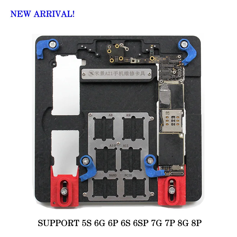 

Circuit Board PCB Holder Jig Fixture Work Station for iPhone 5S 6G 6P 6S 6SP 7G 7P 8G 8P Logic Board A8 A9 A10 Chip Repair Tool