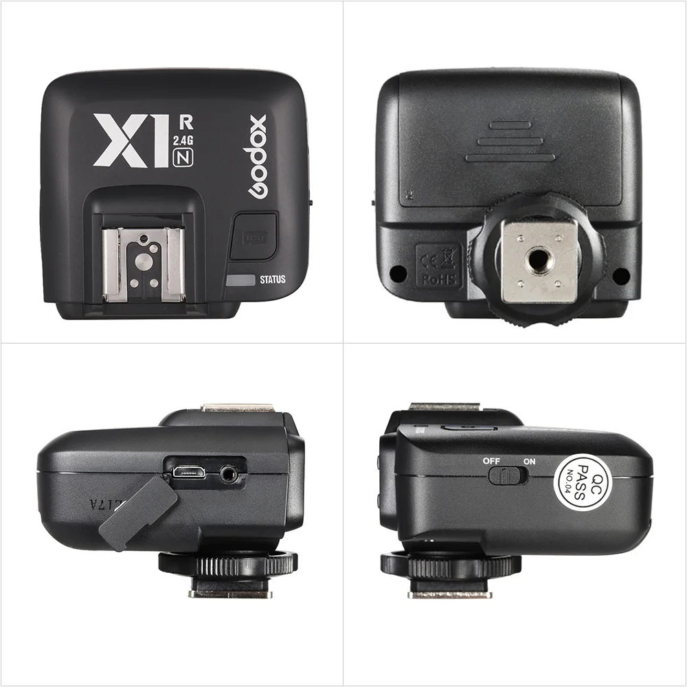 Godox X1R-N ttl 2,4G беспроводной флэш-приемник вспышки для Nikon DSLR камеры для X1N триггера