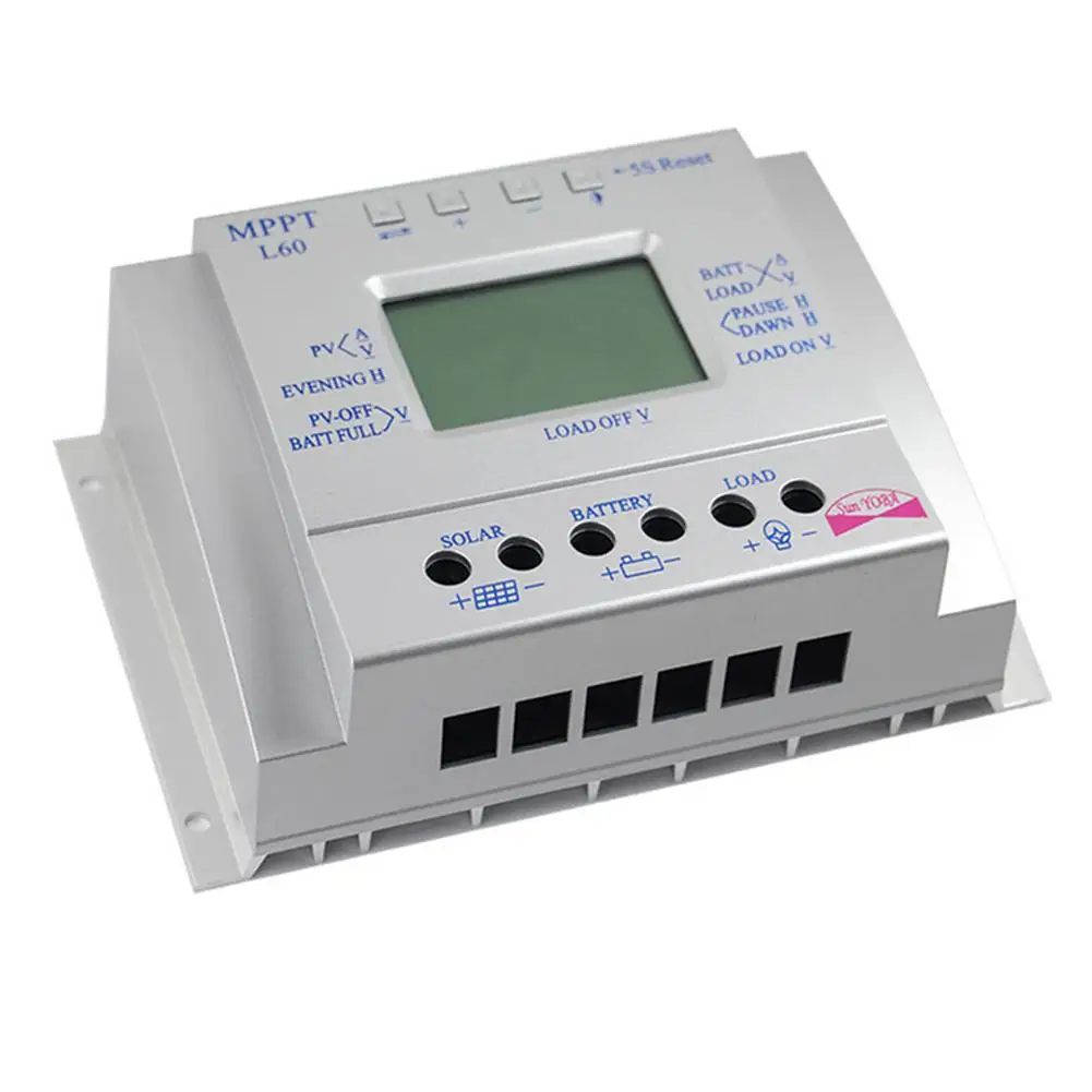 

LumiParty 12V 24V 60A MPPT Solar Charge Controller LCD Display Solar Regulator