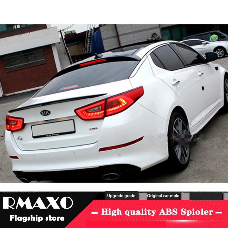 

For KIA K5 Spoiler 2014-2015 OPTIMA High Quality ABS Material Car Rear Wing Primer Color Rear Spoiler