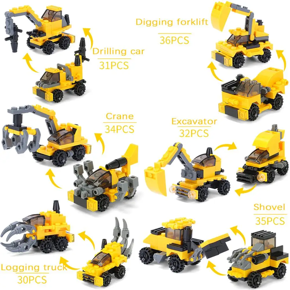 DR. B 389 шт 12в1 грузовик автомобиль вертолет строительные блоки Compatible0 город пожарные фигурки Детские игрушки