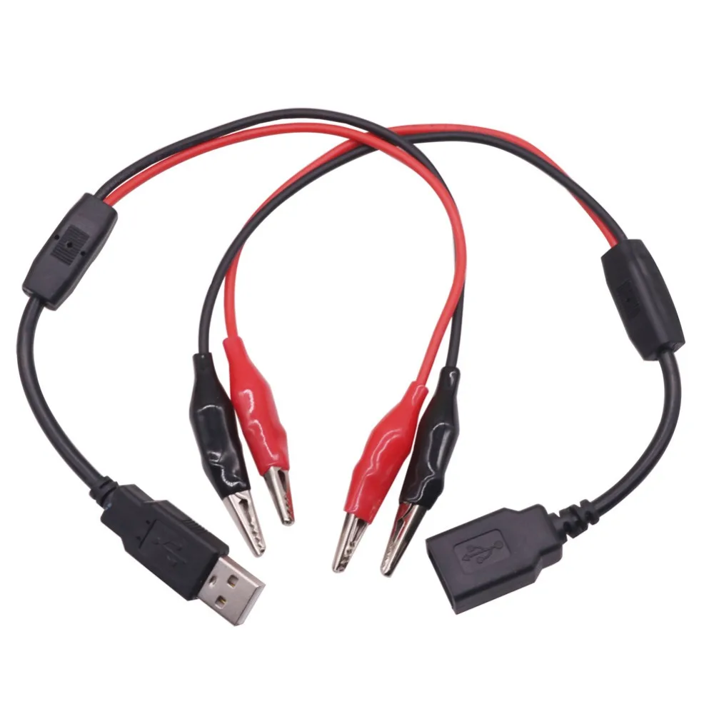 USB зажим крокодиловая проволока с разъемом Папа папа на тестер детектор