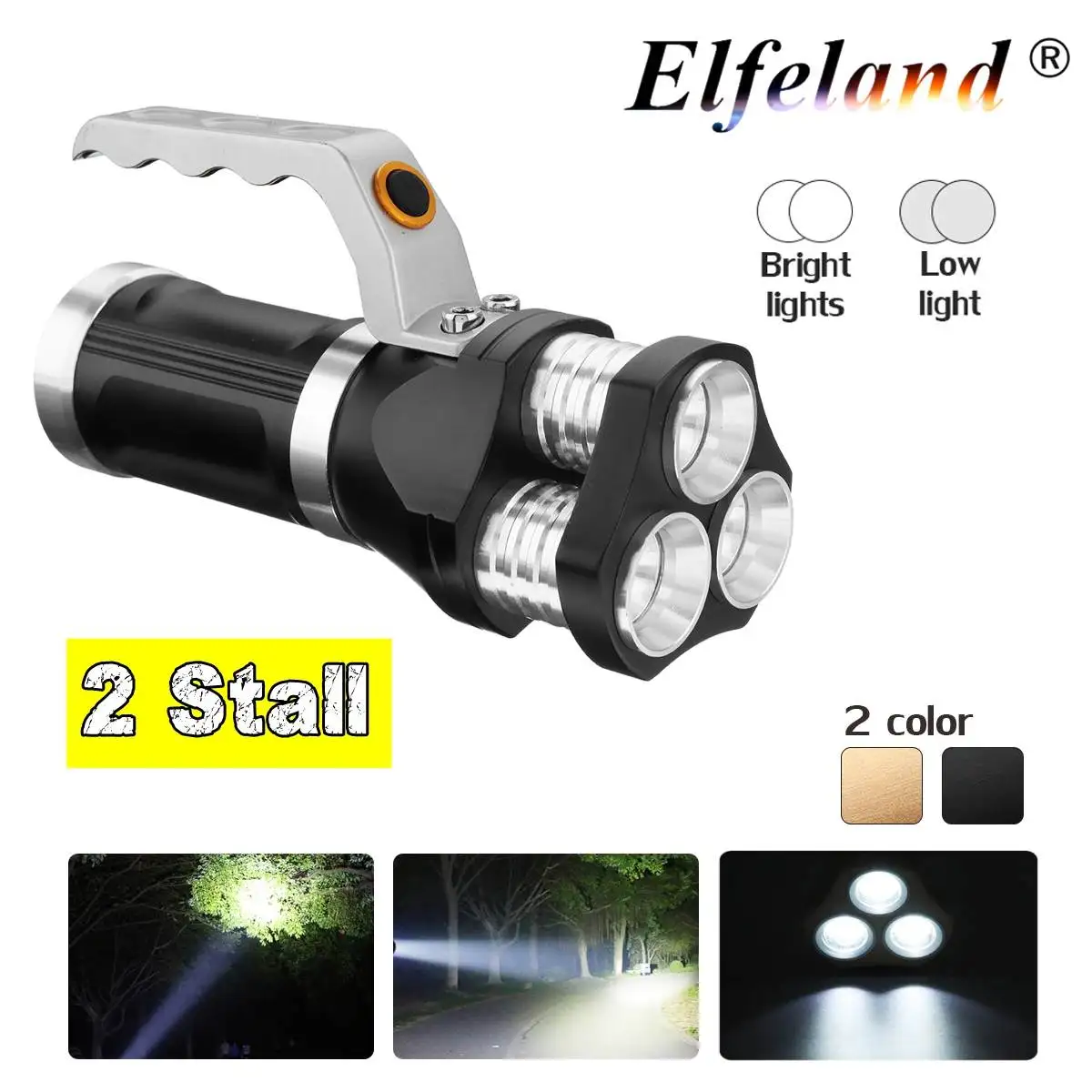 

COB LED flashlight 30000lm Smuxi Portable Work Lamp 3x t6 Magnetic zoomable Worklight 2 modes Rechargeable waterproof use 18650