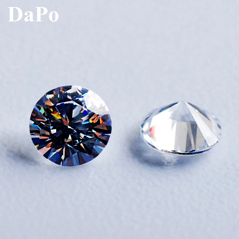 

1000pcs AAA Grade White Cubic Zirconia Stone 1.0~5.0mm size Round Cut Loose CZ Stone Synthetic Gems