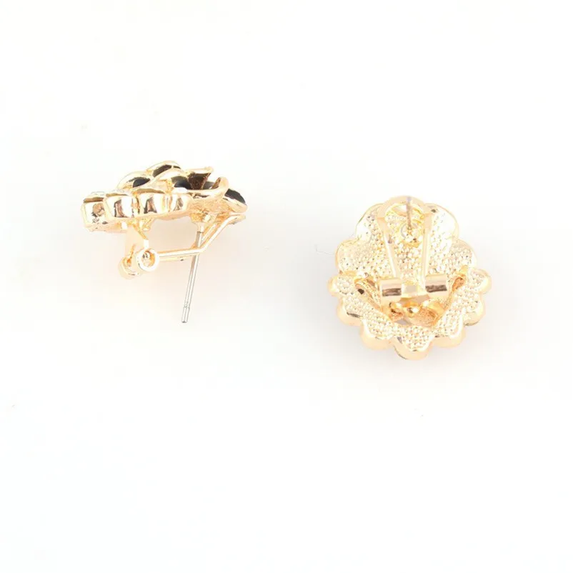 2018 NEW Trendy earrings for women Fashion Flower Peony Women Girls Stud Earrings Jewelry for Gift Boucles d'oreilles J07#N (5)