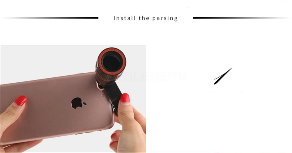 MOUSEMI 12X Mobile Phone Lens For iPhone Universal Clip 12x Zoom Celular Lens For Smartphone Camera Lenses on phone Telephoto    (3)