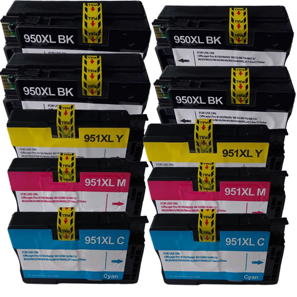 

10 Compatible Ink for hp 950 951 xl for HP Officejet Pro 8610 8600 8100 8625 8630 8660 Printers