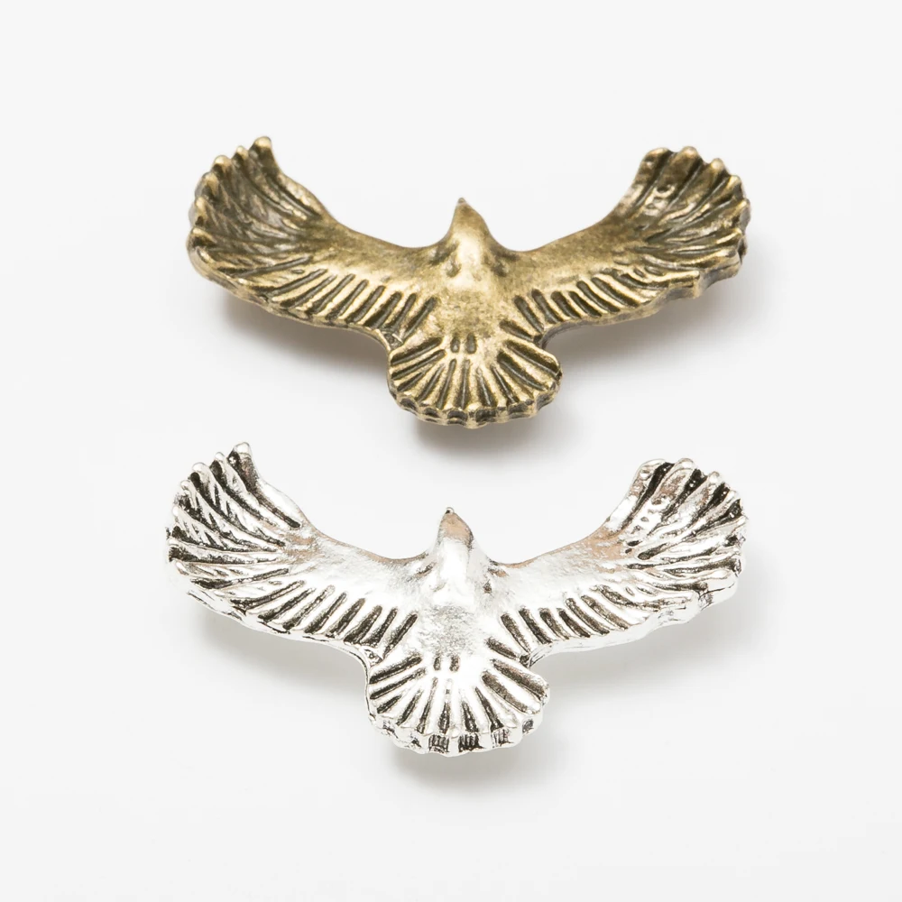 

8pcs eagle Vintage zinc alloy metal pendant charms for diy jewelry making 3341