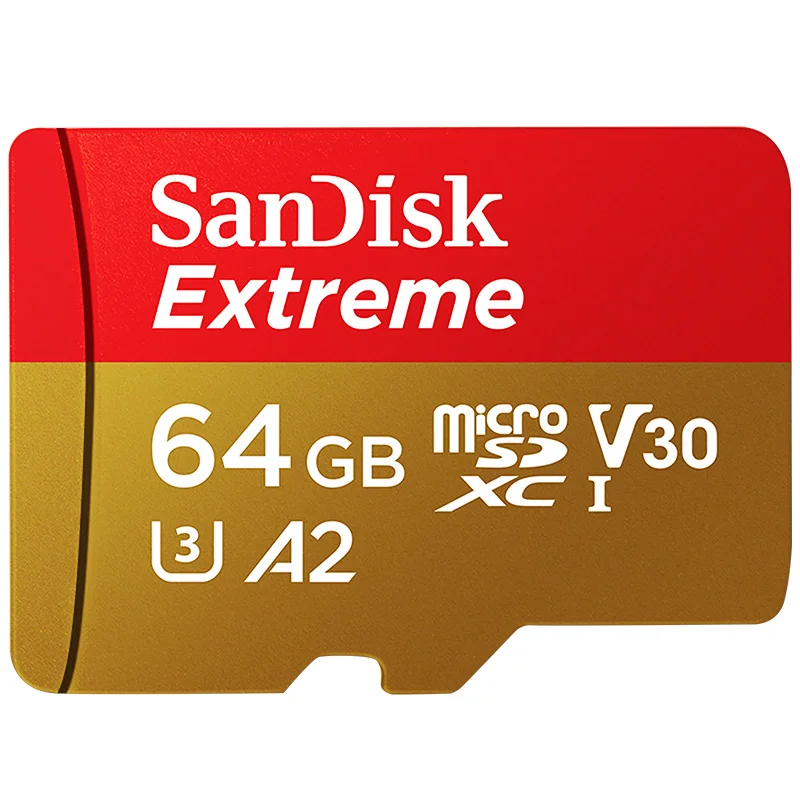 Двойной Флеш-накопитель SanDisk Extreme Micro SD карта, 32 ГБ, класс 10, U3 100 МБ/с. 16 Гб 64 ГБ, мicro SD, TF карта 128 ГБ Поддержка официальный проверки