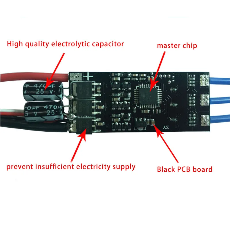 Skywalker 15A 20A 30A 40A 50A 60A 80A ESC Speed Controler With UBEC 2-3S For RC FPV Quadcopter RC Airplanes Helicopter 1pcs