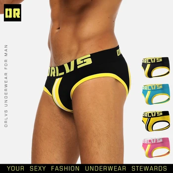 

ORLVS Men Jockstrap Men Mesh Sexy tanga hombre string homme Cueca Pouch thong Mens briefs Gay T-back OR164