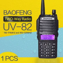 walkie talkie BaoFeng UV-82 Dual-Band 136-174/400-520 MHz FM Ham Two way Radio Transceiver baofeng 82 walkie talkie