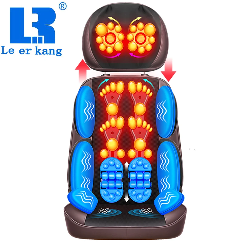 Electric Full Body Massage Chair Neck Back Waist Massage Cushion Heat & Vibrate Massage Pad as a Gift for Wife Parents LEK-918L 4