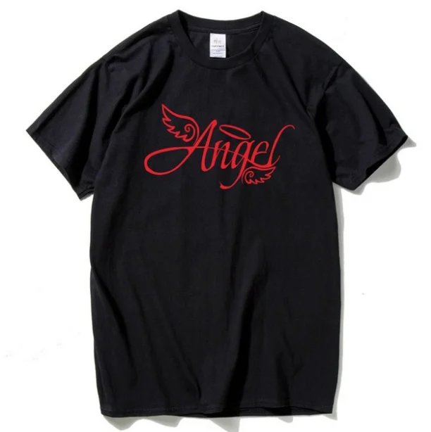 I Am An Angel - T Shirt Black Color High Quality Clothing with Style Men T-Shirt Lowest Price 100 % Cotton | Мужская одежда