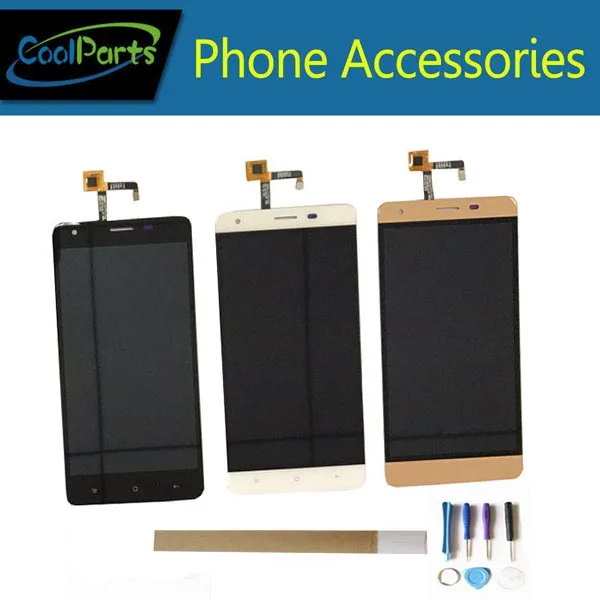 

1PC/Lot High Quality 5.5'' For Oukitel K6000 Pro LCD Display Screen And Touch Screen Assembly Black Gold White Color+Tape&Tool