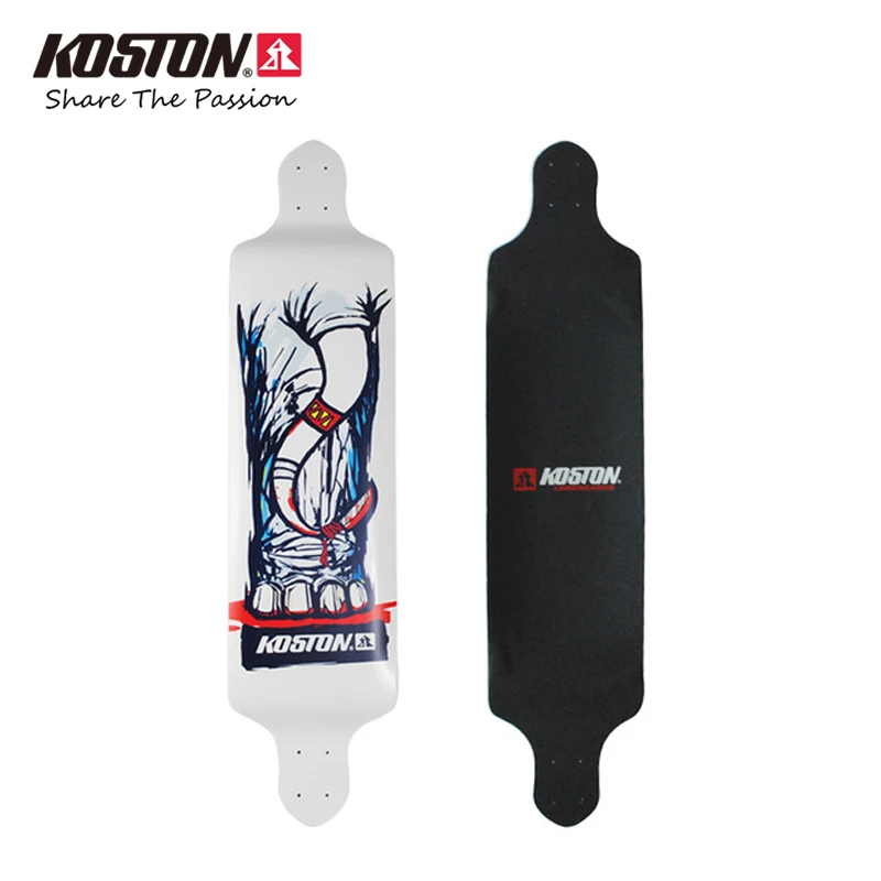 Koston pro падение longboard палубы с 9ply канадский клен ламинированные, 40.5 дюймов * 9.5 дюймов длинные скейтборд палубе скоростной спуск