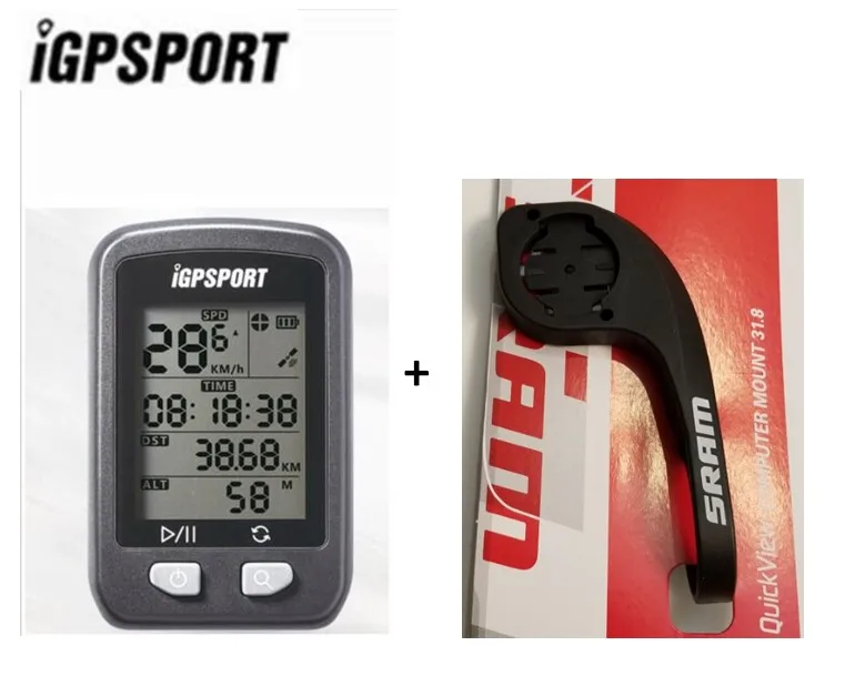 

iGPSPORT GPS Computer Wireless IPX6 Waterproof Bicyle Computer Auto Backlight Screen Bike Cycling Cycle Odometer with Mount