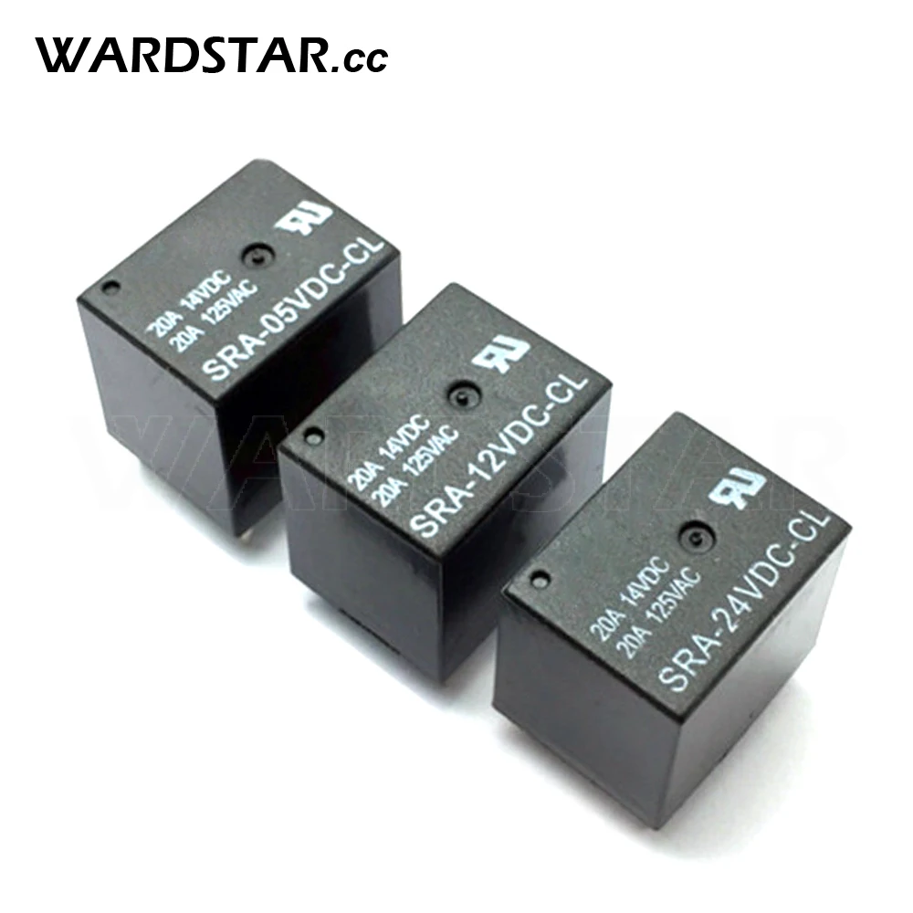5 шт. Мощность реле SRA 05VDC CL 12VDC 24VDC DC05 12 24V 20A 5pin один отделить одну близко новый