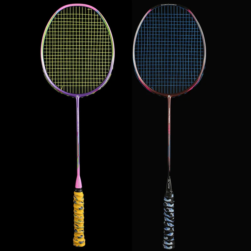 8U Professional Carbon Fiber Badminton Racket Raquette Super Light