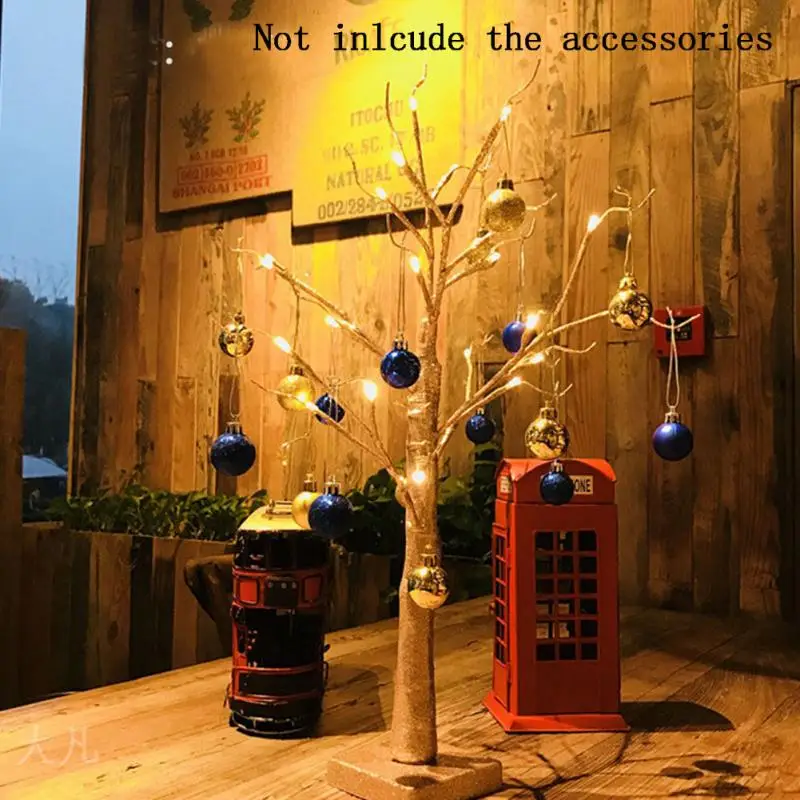 

Creative White Birch Twig Tree Warm White LED Light White Branches for DIY Home Party Wedding Indoor Outdoor Decoration