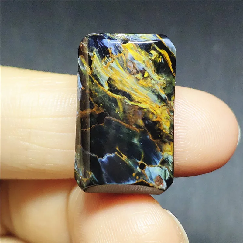 

Genuine Natural Pietersite Pendant 23x14x9mm Water Drop For Chatoyant Blue Crystal Healing Gemstone Women AAAAA Pendant