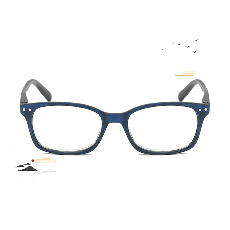 Seemfly деревянные зерна прозрачные очки увеличительные защитные очки для чтения портативный подарок для родителей пресбиопическое увеличение
